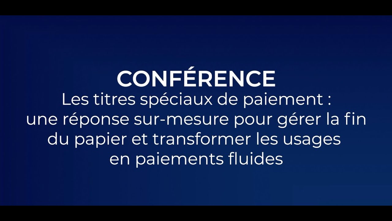6. Titres spéciaux de paiement